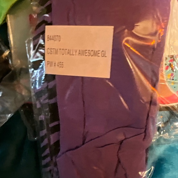 5 pc Neon Costume Totally Awesome accessories no Dress only accessories NEW - Picture 12 of 15